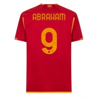 Camisa de Futebol AS Roma Tammy Abraham #9 Equipamento Principal 2023-24 Manga Curta